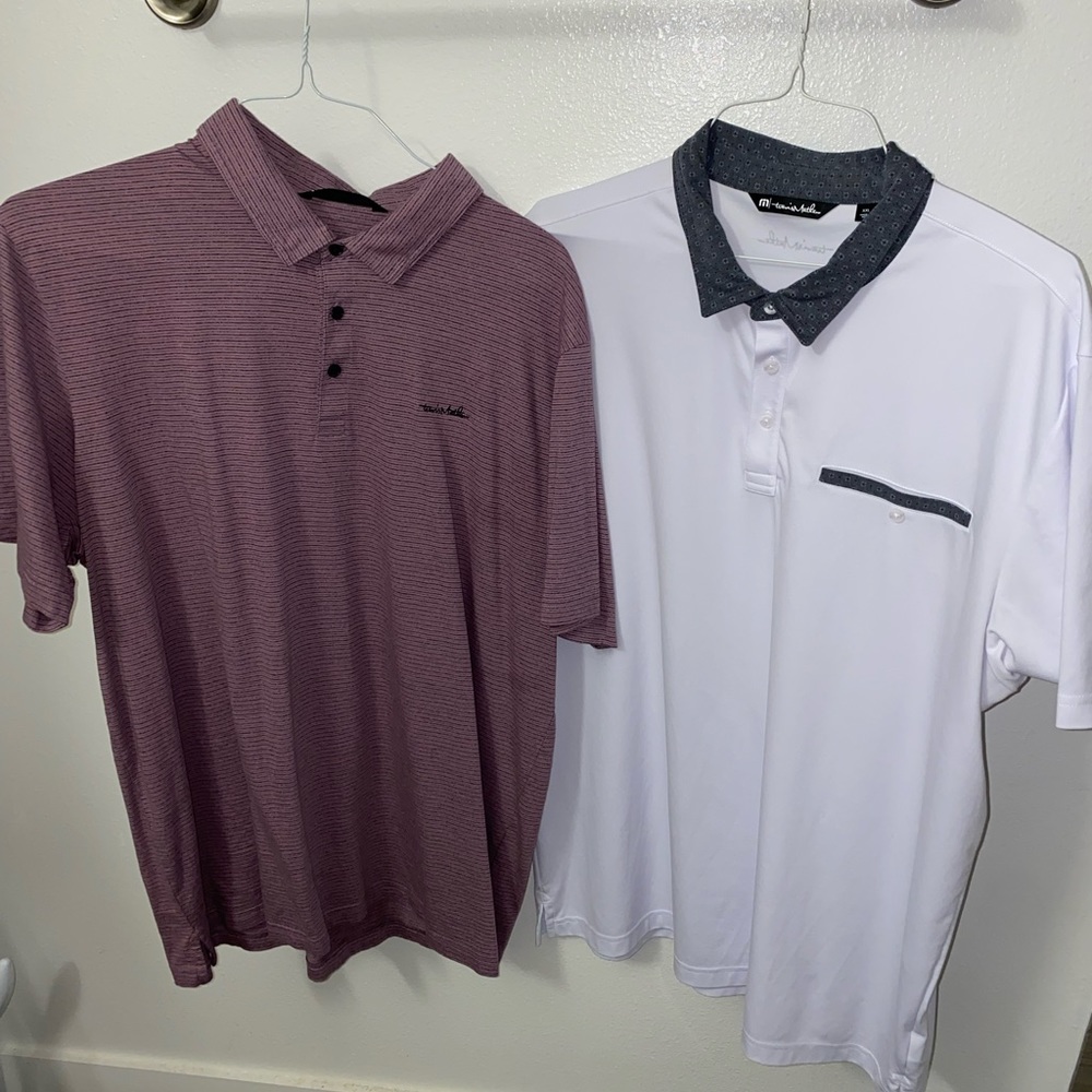 3 Travis Mathew golf polos, XXL